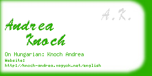 andrea knoch business card